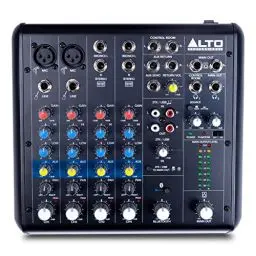 Produktbild: Alto TrueMix 600 Audio Mixer mit 2 XLR-Mikrofoneingängen, USB Audio Interface und Bluetooth für Podcasting, Live-Auftritte, Recording, DJ, PC & Mac