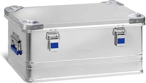 Produktbild: ALUTEC Aluminiumbox INDUSTRY 48 (Inhalt 48 l, Innenmaße (LxBxH) 550 X 350 X 248mm, staub-/spritzwassergeschützt, Werkzeugbox, Aufbewahrungskiste, Gewicht 4,10 kg) 13048