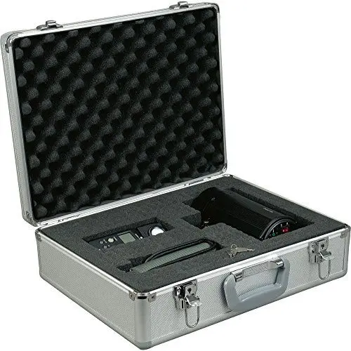 Produktbild: ALUMAXX 45135 Multifunktionskoffer STRATOS I, Piloten Koffer Aluminium, Aktenkoffer Alu, Fotokoffer, Pilotenkoffer, Koffer ca. 30 cm, Silber, 29,5 x 26 x 14,5 cm