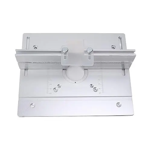 Produktbild: Aluminium-Frästisch-Einlegeplatte, Holzwerkzeuge, Fräsmaschine mit Ringen, Holzfräsmaschine, Flip-Board-Trimmmaschine, Holzbearbeitungs-Hilfswerkzeug-Set