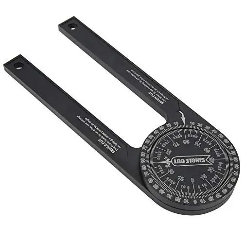 Produktbild: Aluminium-Gehrungssägen-Winkelmesser, Rostfrei 0~360° Winkelsucher mit Präzisions-Lasergravurskalen Quadrat