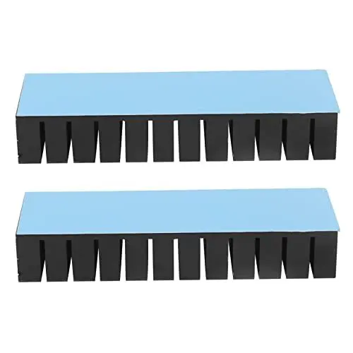 Produktbild: Aluminium-Kühlkörper, 120 X 40 X 20 Mm, Hocheffizient, Große Kontaktfläche, Schlitzdesign, Kühlrippen für CPU für Elektronische Komponenten (Mit Selbstklebender Rückseite)