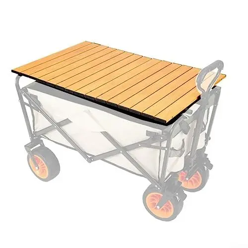 Produktbild: AIDNTBEO Faltbarer Campingwagen aus Aluminiumlegierung, Tischplatte, wasserdicht, Outdoor-Campingwagen, Tischplatte, schwarz 2