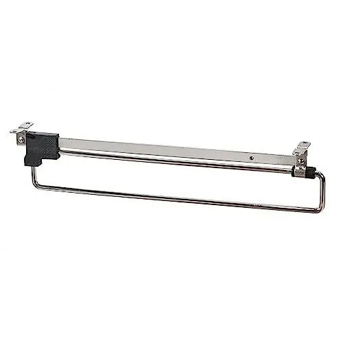 Produktbild: ALUSFERA Ausziehbare Kleiderstange - Kleiderbügelhalter Ausziehbar aus Metall - Schrankstange Verstellbar für Platzersparnis und bessere Zugänglichkeit