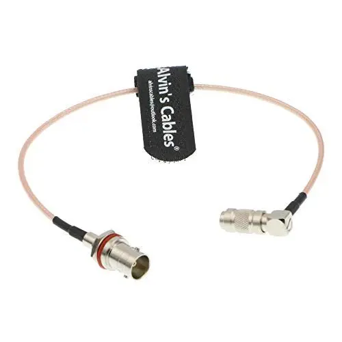 Produktbild: Alvin's Cables DIN 1.0/2.3 Rechtwinklig zu BNC Buchse HD SDI 75ohm RG179 Kabel für Blackmagic HyperDeck Shuttle 30CM