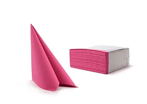 Produktbild: Alvotex CHIC Airlaid 50 Servietten, Stoffähnlich, Hochwertige, Einwegserviette, Fuchsia, 40 x 40 cm