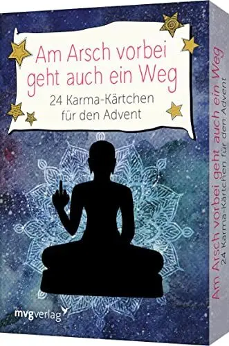 Produktbild: Am Arsch vorbei geht auch ein Weg – 24 Karma-Kärtchen für den Advent: Das perfekte Geschenk für Gelassenheit und Selbstliebe in der Weihnachtszeit. Kartendeck zum SPIEGEL-Bestseller