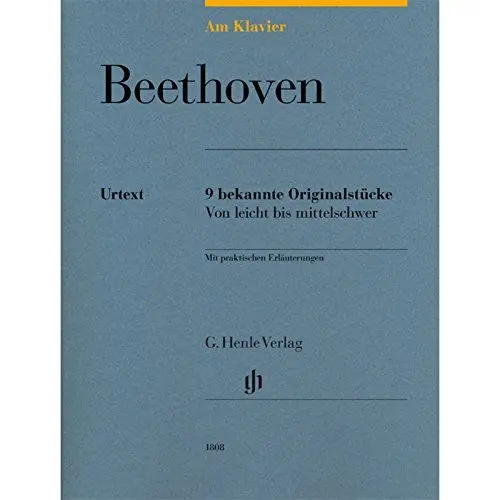 Produktbild: Am Klavier - Beethoven: 9 bekannte Originalstücke von leicht bis mittelschwer: Instrumentation: Piano solo (G. Henle Urtext-Ausgabe)