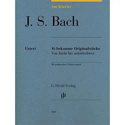 Produktbild: Am Klavier - J. S. Bach: 16 bekannte Originalstücke von leicht bis mittelschwer: 15 bekannte Originalstücke von leicht bis mittelschwer (G. Henle Urtext-Ausgabe)
