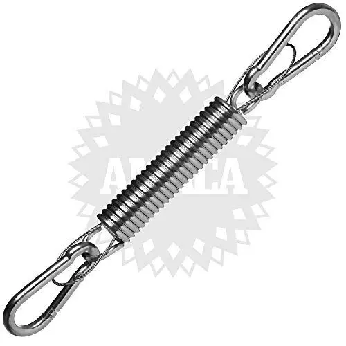 Produktbild: AMACA Hängesessel Schwingfeder mit Sicherungsseil und Karabinerhaken - TÜV geprüfte Gesamtkonstruktion!