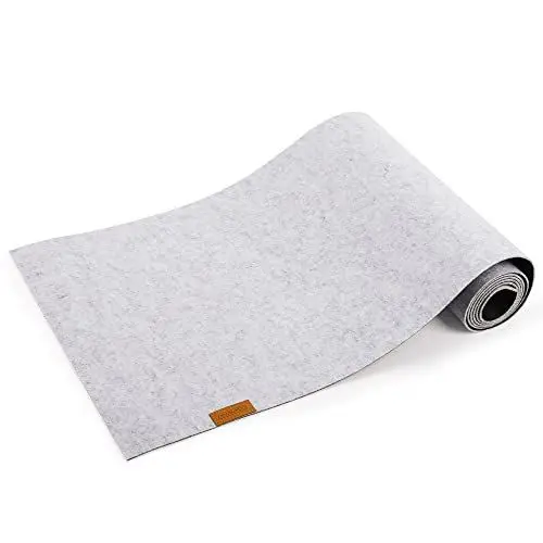 Produktbild: AMALINDO Tischläufer - (40 x 200 cm) - rutschfest & abwaschbar - Kunstleder Tischläufer Rolle - ideal als Hochzeit Tischdeko & für besondere Anlässe