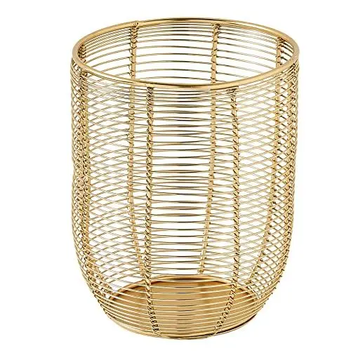 Produktbild: AMARE Laterne18 cm Metalldraht Gold