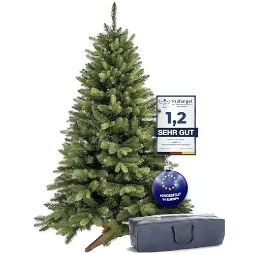 Produktbild: Amari ® Naturgetreuer Künstlicher Weihnachtsbaum 180cm - Tannenbaum Künstlich Christbaum Christmas Tree - Künstliche weihnachtsbäume - Faltbarer Weihnachtsbaum Künstlich