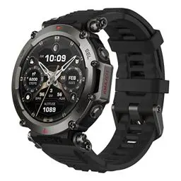 Produktbild: Amazfit T-Rex Ultra Outdoor Smartwatch, Dual-Band GPS, Routen-Import & 6 Navigation, Freitauch-Unterstützung & 10 ATM Wasserdichtigkeit, -30℃ Ultra-Tieftemperatur-Betrieb in Militärqualität