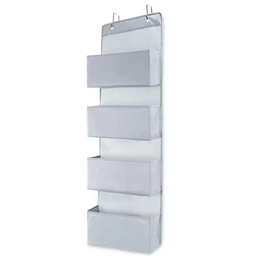 Produktbild: Amazinggirl Hängeregal Stoff Hängeorganizer 105x33 cm - Schrank Organizer hängend Badezimmer Kleiderschrank Ordnungssystem Tür hänge-aufbewahrung
