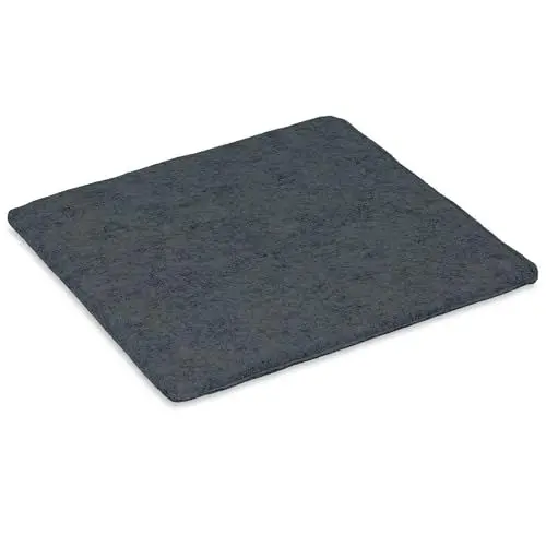 Produktbild: Amazinggirl Sitzkissen Outdoor Stuhlkissen 35x35 cm Filz - Sitzpolster für Stuhl, Gartenstuhl oder Bank Stuhlauflagen Sitzbank Kissen Bankkissen Filzkissen Dunkelgrau Quadratisch