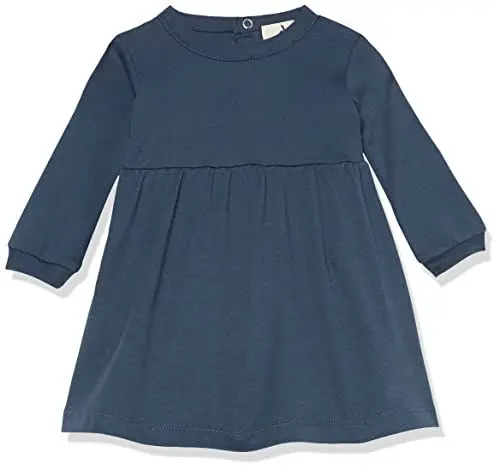 Produktbild: Amazon Aware Baby Mädchen T-Shirt-Kleid mit Langen Ärmeln aus Bio-Baumwolle, Dunkles Marineblau, 12 Monate