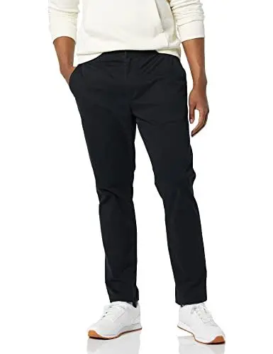 Produktbild: Amazon Aware Herren Chinohose elastischer Bund, Schwarz, XS / 34L
