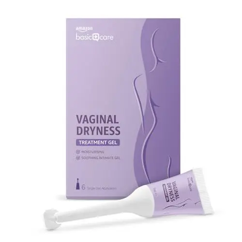 Produktbild: Amazon Basic Care - Gel zur Behandlung von vaginaler Trockenheit, 5ml, 6 Stück, 1er-Pack