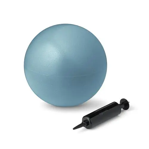 Produktbild: Amazon Basics 22,9 cm Mini-Pilatesball, platzsicherer Gymnastikball für Yoga, Rumpftraining und Fitness, Aqua