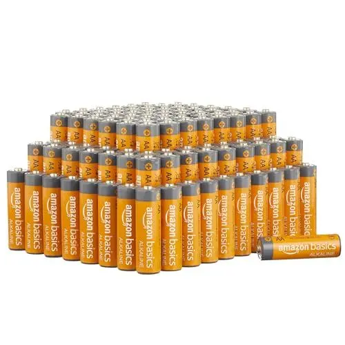 Produktbild: Amazon Basics AA-Alkali-Hochleistungsbatterien, 1,5 V, 10 Jahre lagerfähig, 100 Stück