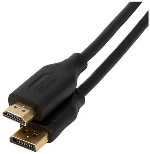 Produktbild: Amazon Basics DisplayPort auf HDMI Kabel mit vergoldeten Steckern, 3.04 m (10 ft)