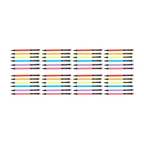 Produktbild: Amazon Basics Druckbleistifte, mittlere Spitze (0,7 mm) ― 48 Stück, Mehrfarbig