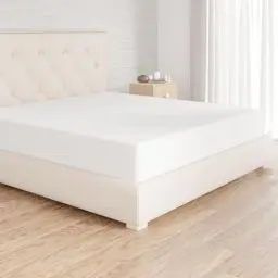 Produktbild: Amazon Basics Spannbettlaken, 180 x 200 x 30 cm, Mikrofaser, Spannbetttuch - Matratzenhöhe bis 30 cm, Weiß