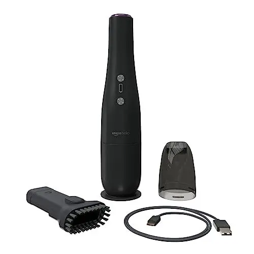 Produktbild: Amazon Basics Kabelloser Handstaubsauger, USB-aufladbar, Schwarz