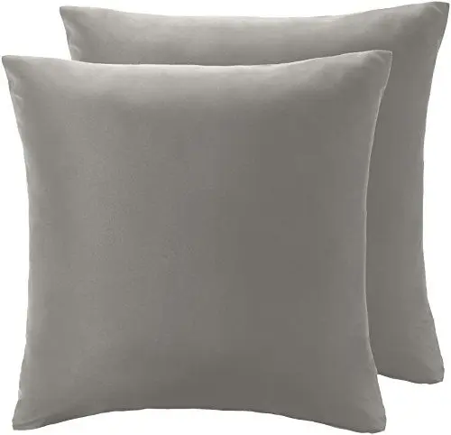 Produktbild: Amazon Basics Mikrofaser-Kissenbezüge, 80 x 80 cm, 2er-Pack, Taupe