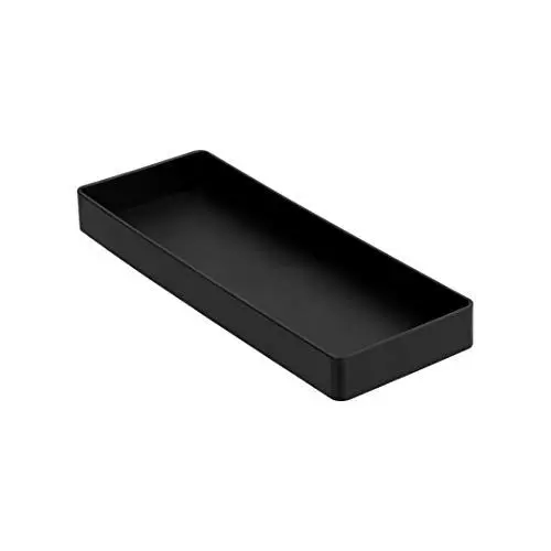 Produktbild: Amazon Basics Kunststoff Organizer, Halb Zubehörablage Rechteckig, 23.9 x 8.4 x 2.5 cm, Schwarz