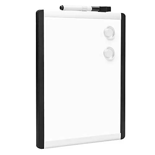 Produktbild: Amazon Basics Magnetische, trocken abwischbare Tafel, Kunststoff/Aluminiumrahmen, 21,6 cm x 28 cm, Weiß