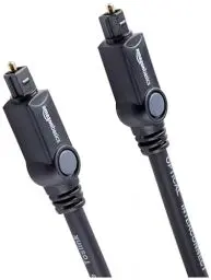Produktbild: Amazon Basics Toslink Optisches Digital Audiokabel, für Fernseher, 1 m, Schwarz