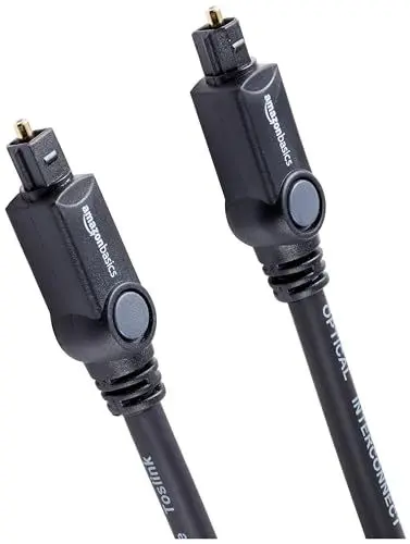 Produktbild: Amazon Basics Toslink Optisches Digital Audiokabel, für Fernseher, 1 m, Schwarz