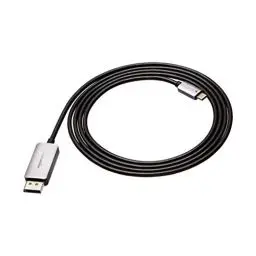 Produktbild: Amazon Basics USB-C-auf-DisplayPort-Kabel, Aluminium, 1.8 m, Grau