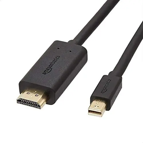 Produktbild: Amazon Basics Verbindungskabel, Mini DisplayPort auf HDMI, 3 m, Schwarz