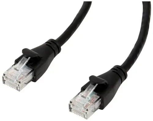 Produktbild: Amazon Basics Ethernet-Patch-Internetkabel RJ45 Cat-6, 7.6m 10 Stück, Schwarz