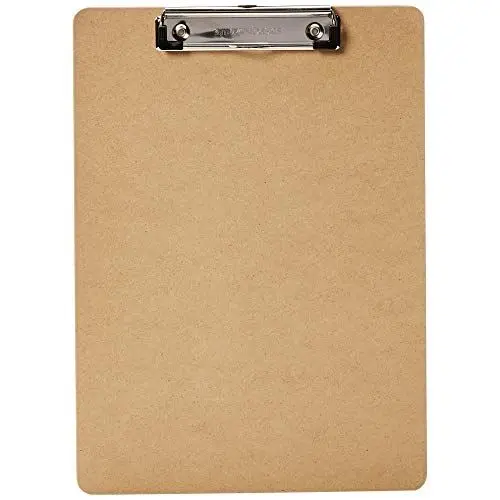 Produktbild: Amazon Basics Hartplatten-Klemmbrett - 12er-Packung, Braun