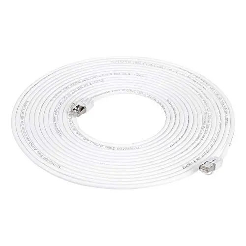 Produktbild: Amazon Basics High-Speed-Patchkabel, RJ45 Cat7, Gigabit-Ethernet, 1 Stück, weiß, 15 m