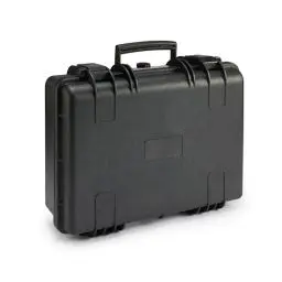 Produktbild: Amazon Basics Mittlere Schützende Tragbare Harte Kameratasche mit Anpassbarem Passform-Schaumstoff für Drohnen, Kameras, Objektive und Zubehör, Wasserdicht, Stoßfest, 43.6 x 37 x 16.7 cm, Schwarz