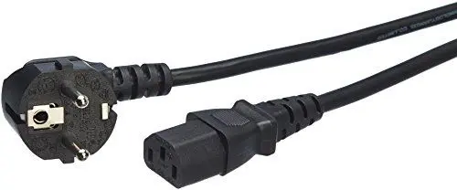 Produktbild: Amazon Basics Netzkabel - 4,6 m , Schwarz