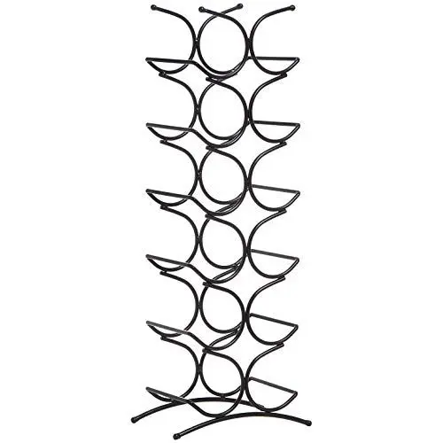 Produktbild: Amazon Basics Weinregal für 12 Flaschen, Schwarz, 24.9 x 16 x 67.8 cm