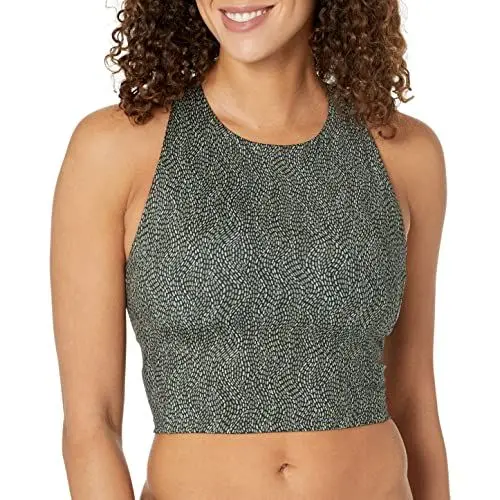 Produktbild: Amazon Essentials Damen Active formender, hochgeschlossener Sport-BH mit Racerback - Auslauffarben, Schwarz Punkte, 6XL Große Größen