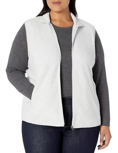 Produktbild: Amazon Essentials Damen Ärmellose Polar Soft Fleece-Weste Mit Klassischer Passform (Erhältlich In Übergröße), Hellgrau Meliert, S