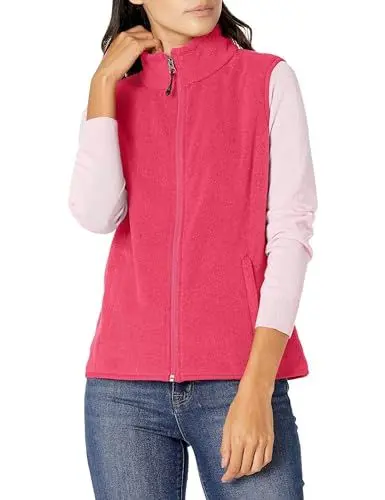 Produktbild: Amazon Essentials Damen Ärmellose Polar Soft Fleece-Weste Mit Klassischer Passform (Erhältlich In Übergröße), Rosa, M