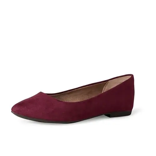 Produktbild: Amazon Essentials Damen Ballerinas mit spitzem Zehenbereich, Maronibraun, 37 EU