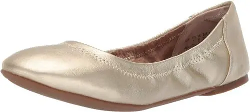 Produktbild: Amazon Essentials Damen Ballerinas Belice Zum Hineinschlüpfen, Gold, 37 EU