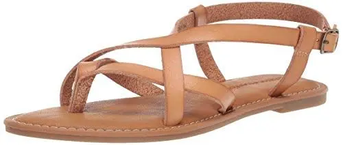 Produktbild: Amazon Essentials Damen Freizeitsandale mit Riemchen, Natürlich, 37.5 EU