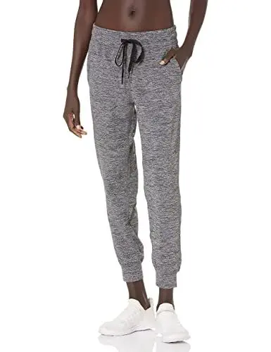 Produktbild: Amazon Essentials Damen Jogginghose aus Angerautem Tech-Stretch (Erhältlich in Übergröße), Kohlegrau Space-dye, XL