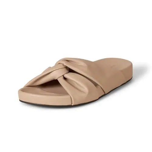 Produktbild: Amazon Essentials Damen Gedrehte Schlappensandale, Beige, 44.5 EU